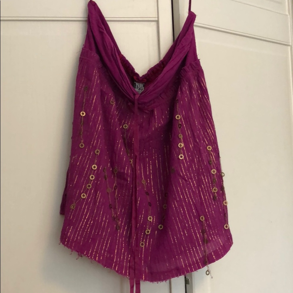 Free People Purple Top Size XS NWT